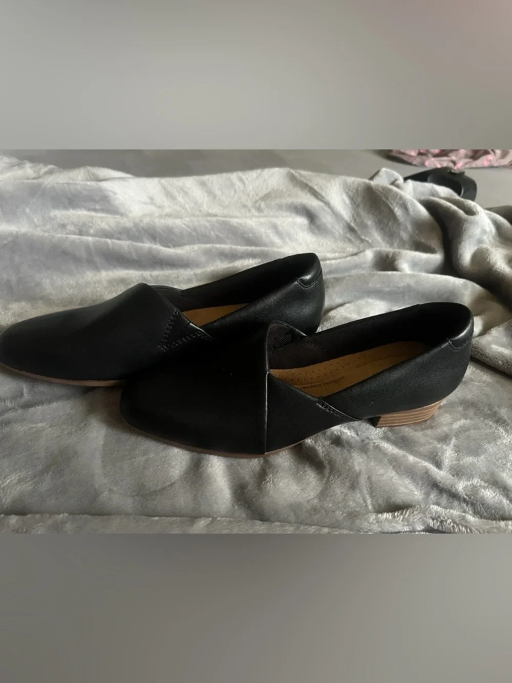 Clarks | Shoes | Clarks Collection Ultimate Comfort Black Leather ...